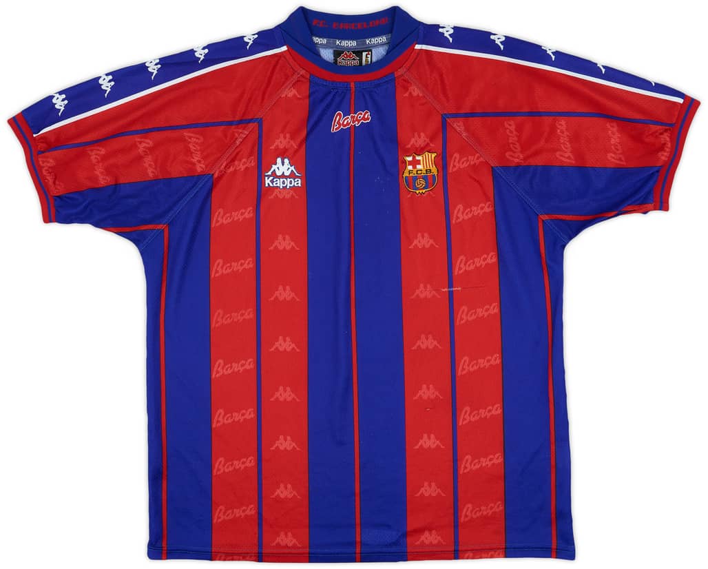 1997-98 Barcelona Home Shirt - 7/10 - (L)