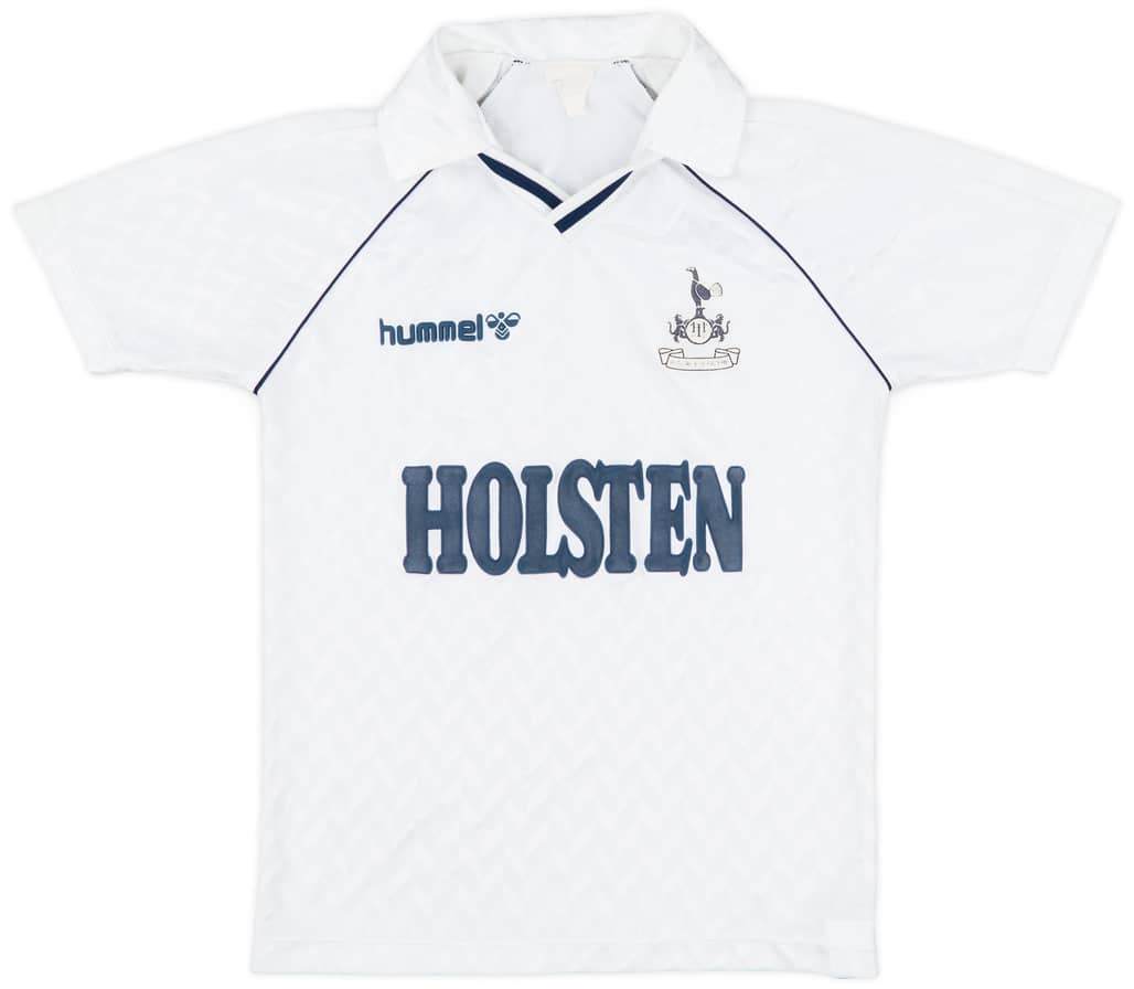 1987-89 Tottenham Home Shirt - 7/10 - (L.Boys)