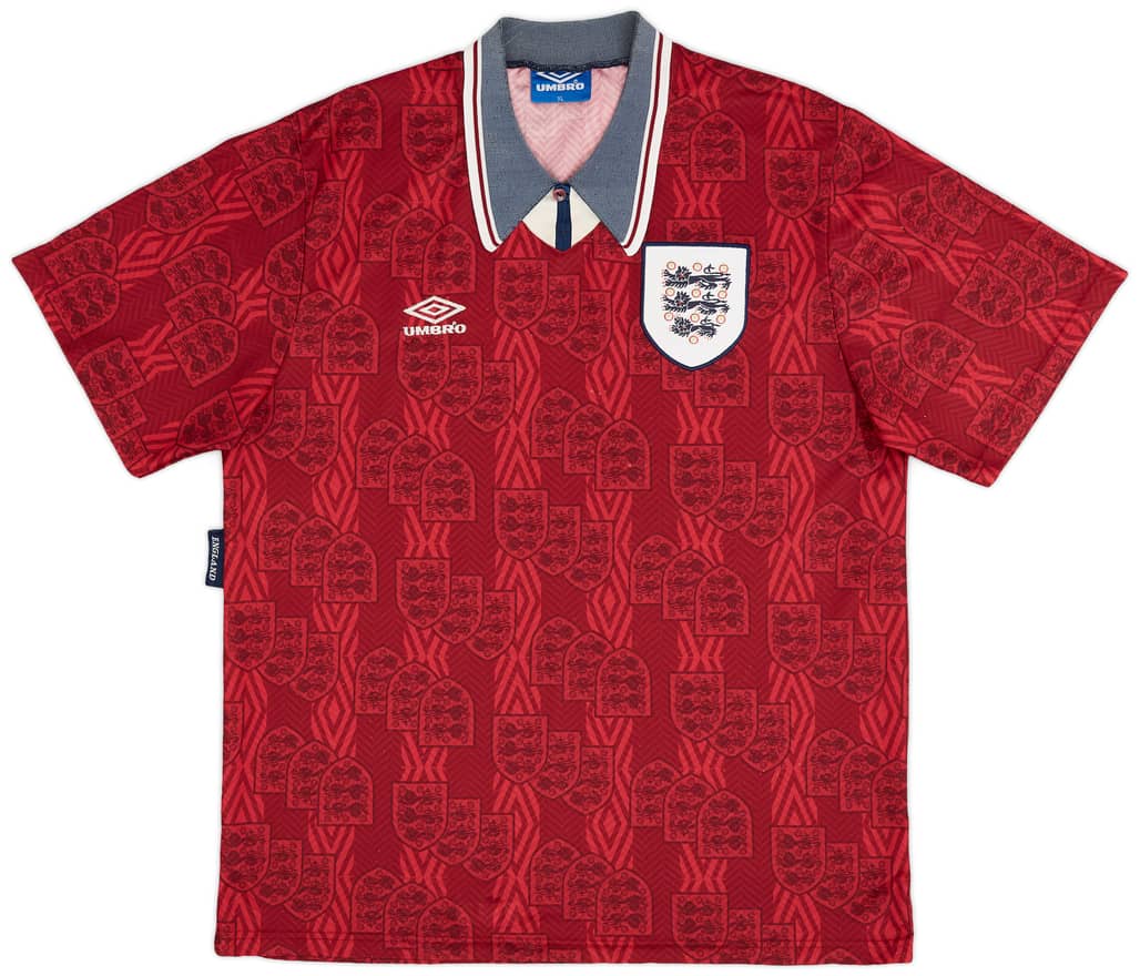 1994-95 England Away Shirt - 7/10 - (XL)