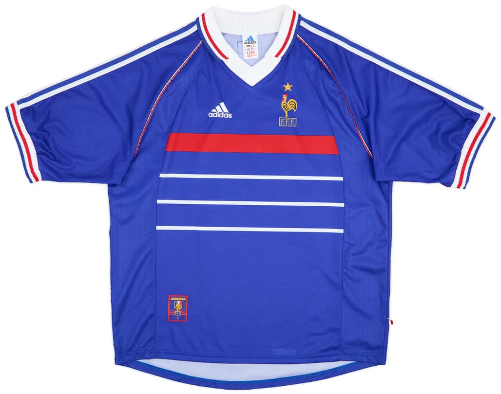 1998-00 France Home Shirt - 9/10 - (XL)