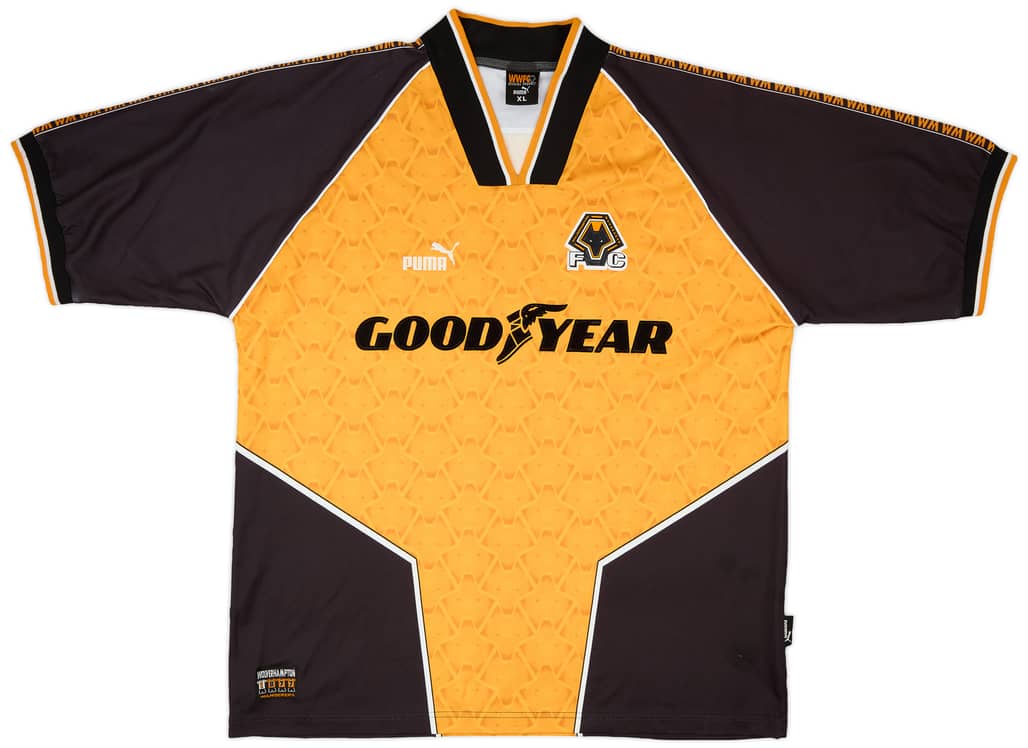 1996-98 Wolves Home Shirt - 9/10 - (XL)