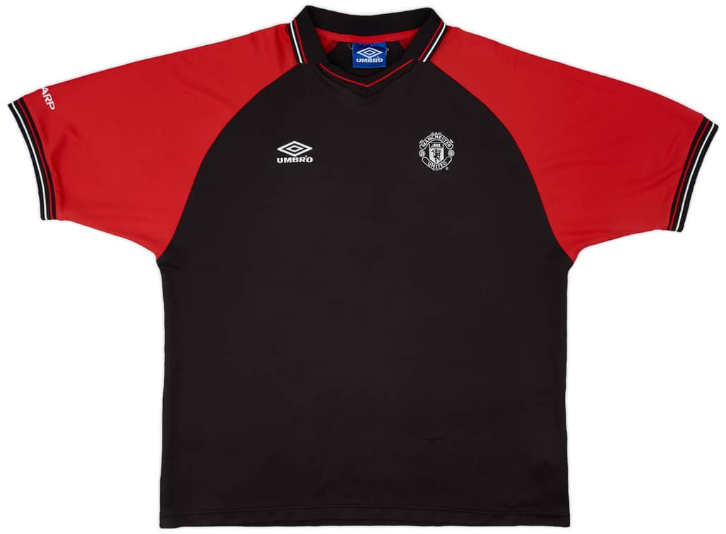 1990s Manchester United Umbro Polo Shirt - 8/10 - (XXL)