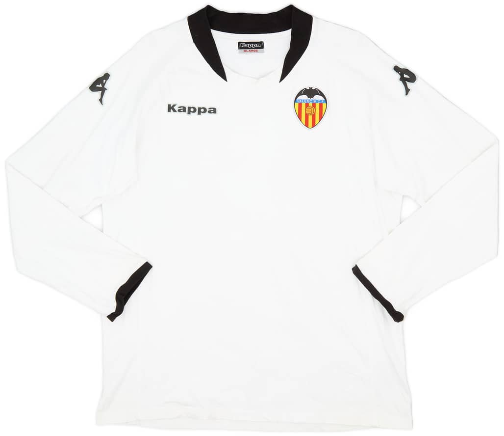 2009-10 Valencia Kappa Training Cotton L/S Tee - 8/10 - (XL)
