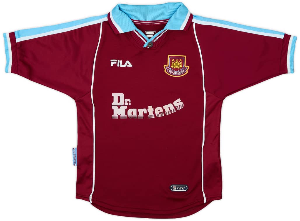 1999-01 West Ham Home Shirt - 6/10 - (M.Boys)