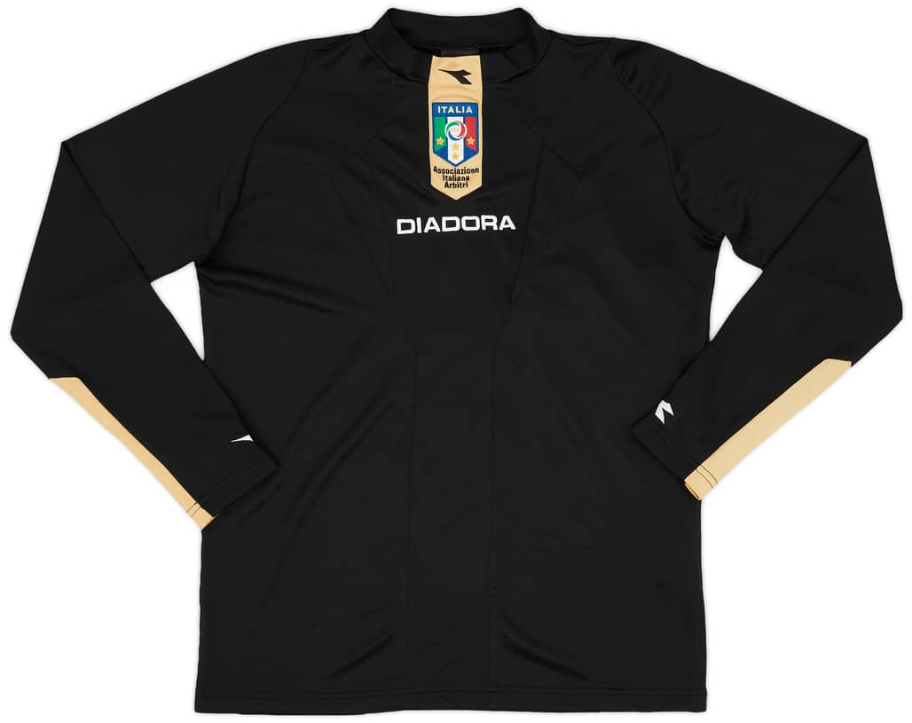 2007-09 Italy Diadora Referee L/S Shirt - 9/10 - (S)