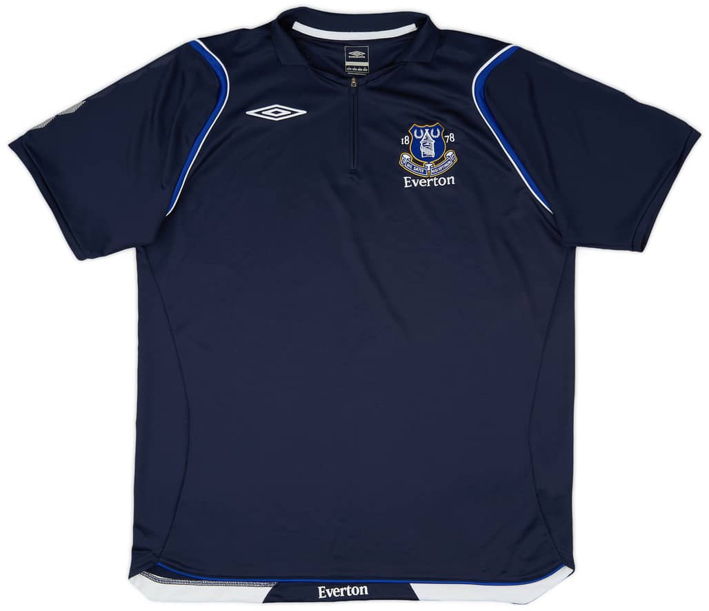 2008-09 Everton Umbro 1/4 Zip Training Shirt - 8/10 - (L)