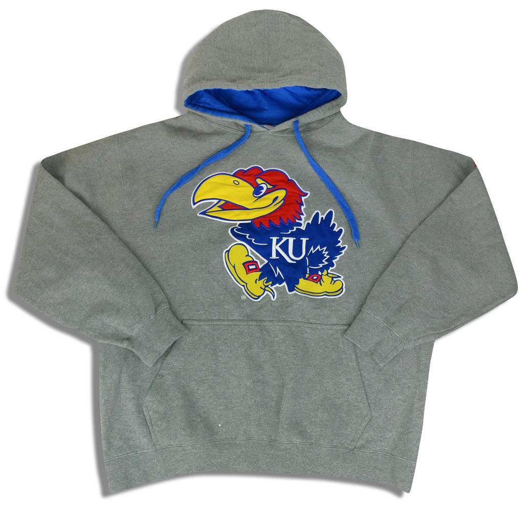 2000s Kansas Jayhawks E5 Hooded Sweat Top XL