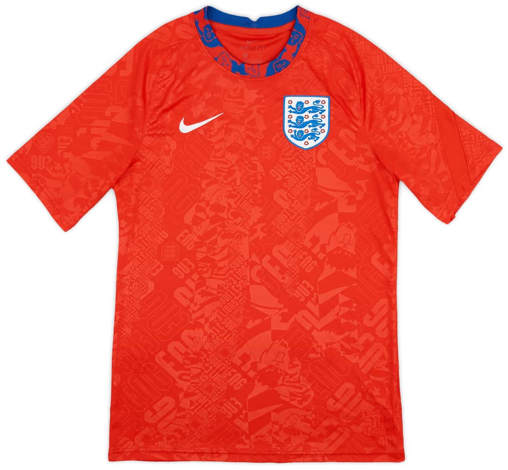 2020-21 England Nike Training Shirt - 9/10 - (S)