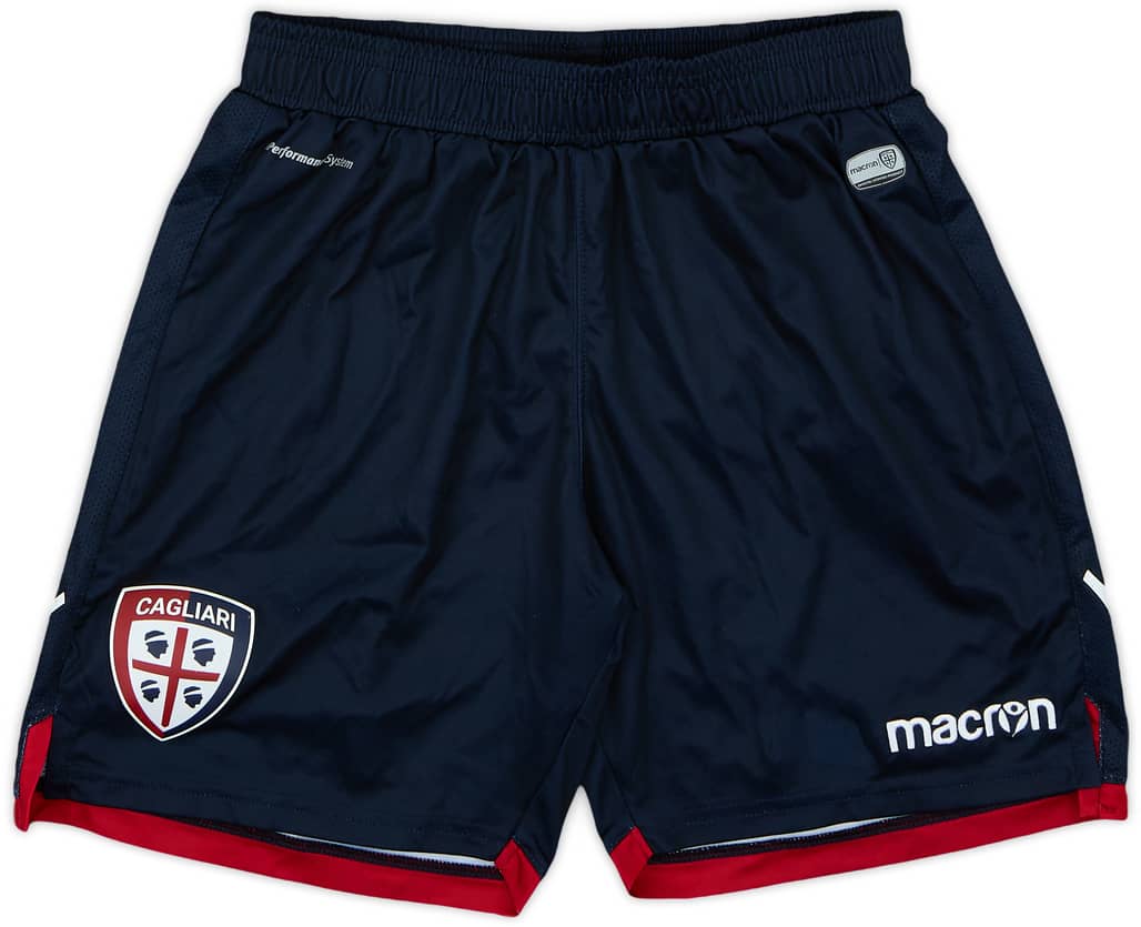 2018-19 Cagliari Home Shorts - 6/10 - (L.Boys)