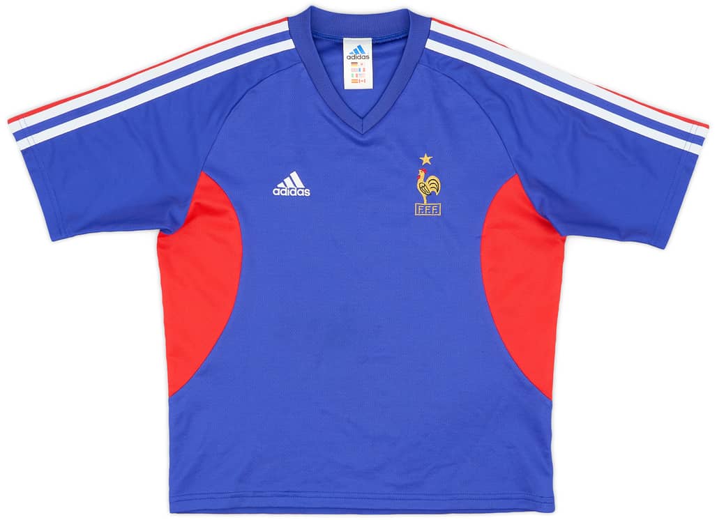 2002-04 France Home Shirt - 9/10 - (L.Boys)