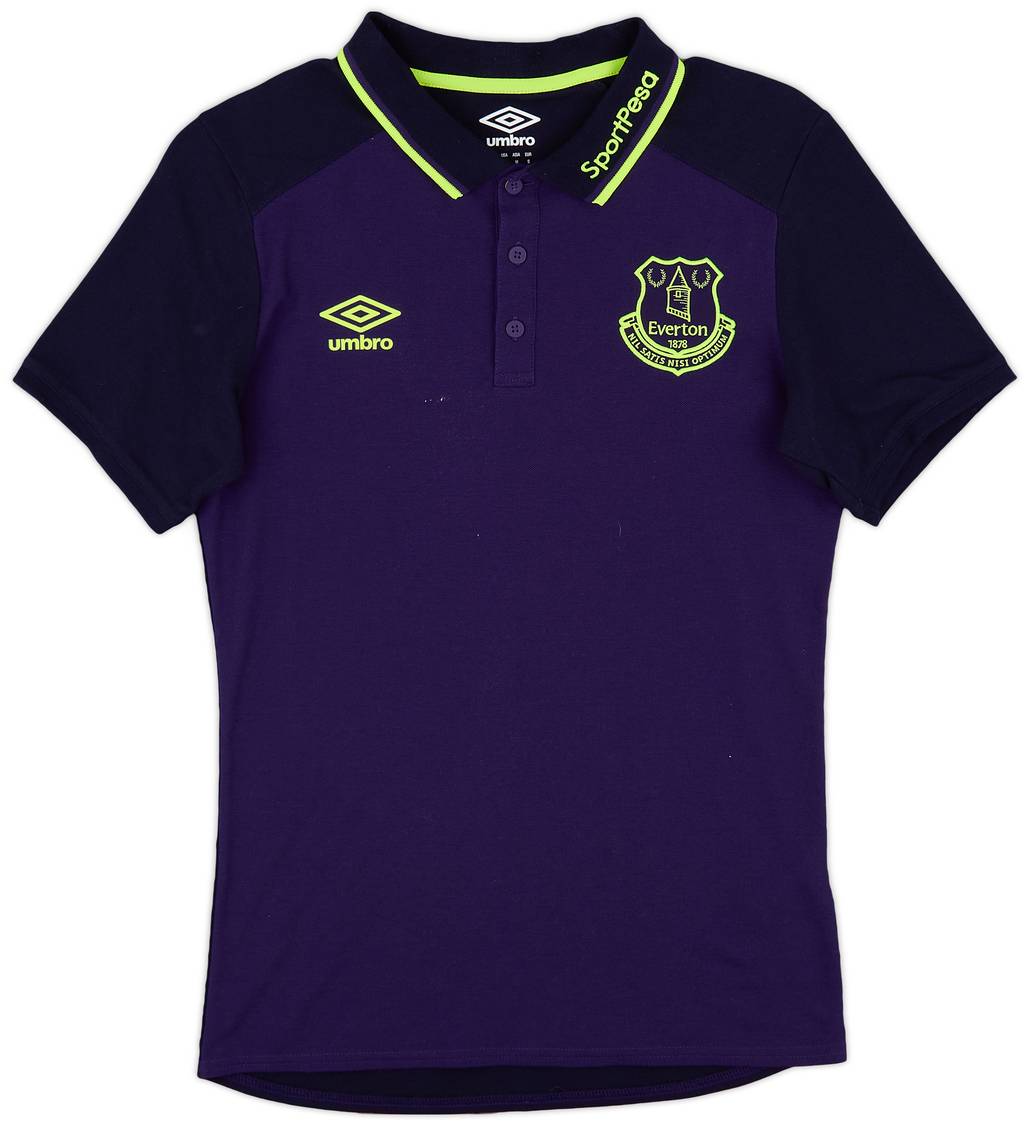 2017-18 Everton Umbro Polo Shirt - 9/10 - (S)