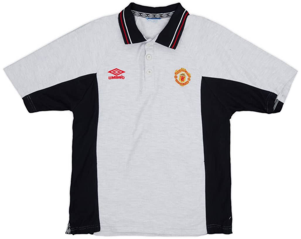 1996-98 Manchester United Umbro Polo Shirt - 7/10 - (M)