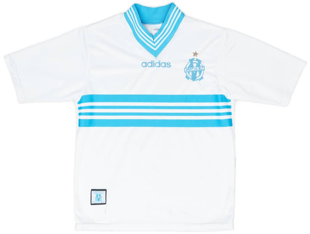 1996-97 Olympique Marseille Home Shirt - 9/10 - (XS)
