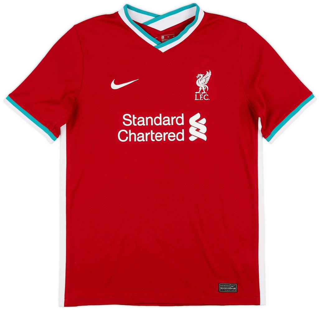 2020-21 Liverpool Home Shirt - 8/10 - (XL.Boys)