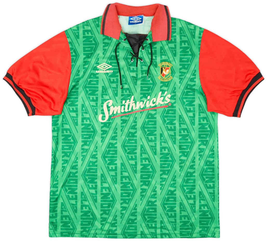 1992-93 Glentoran Home Shirt - 8/10 - (XL)