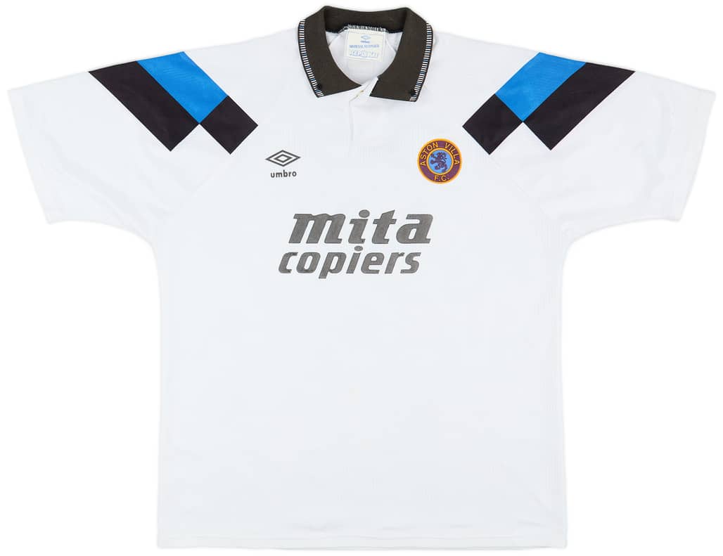 1990-92 Aston Villa Away Shirt - 8/10 - (XL)