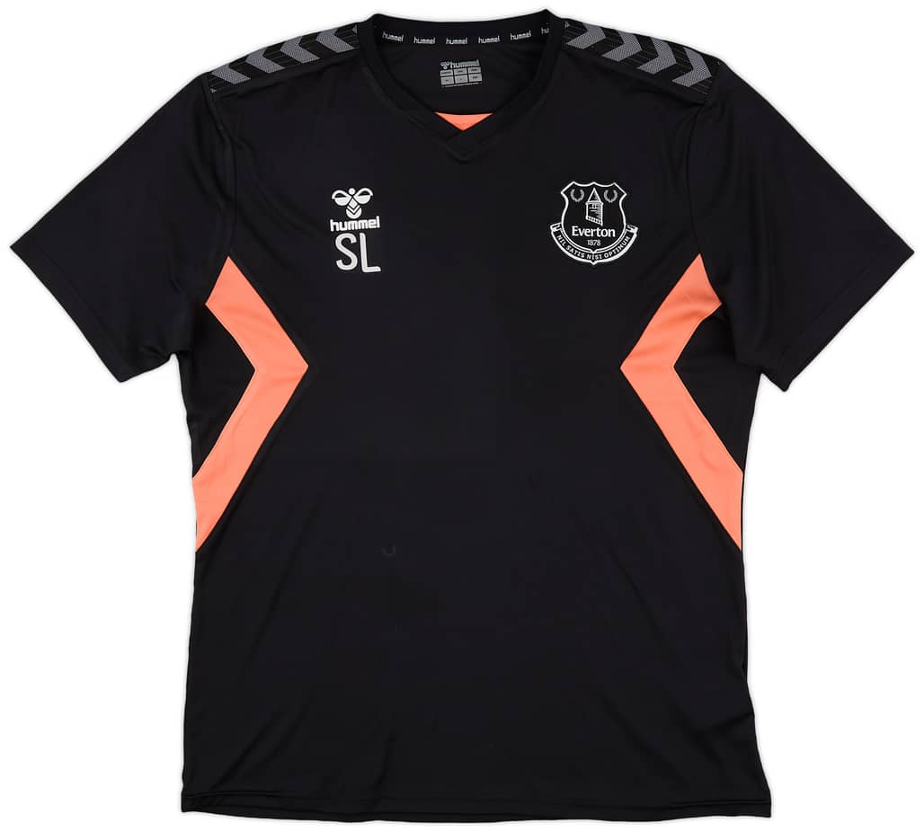 2020-21 Everton Staff Issue Hummel Training Shirt SL - 10/10 - (XL)
