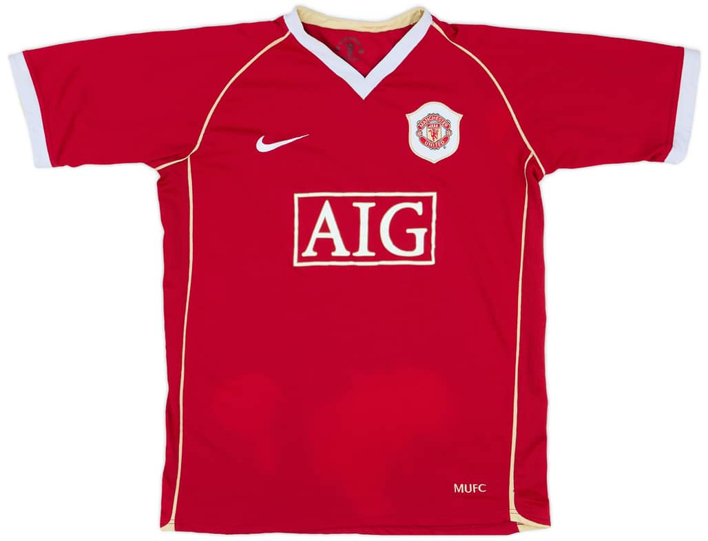 2006-07 Manchester United Home Shirt - 5/10 - (XL.Boys)