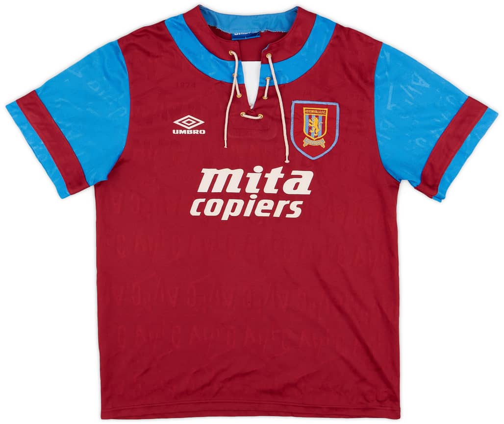 1992-93 Aston Villa Home Shirt - 9/10 - (L)