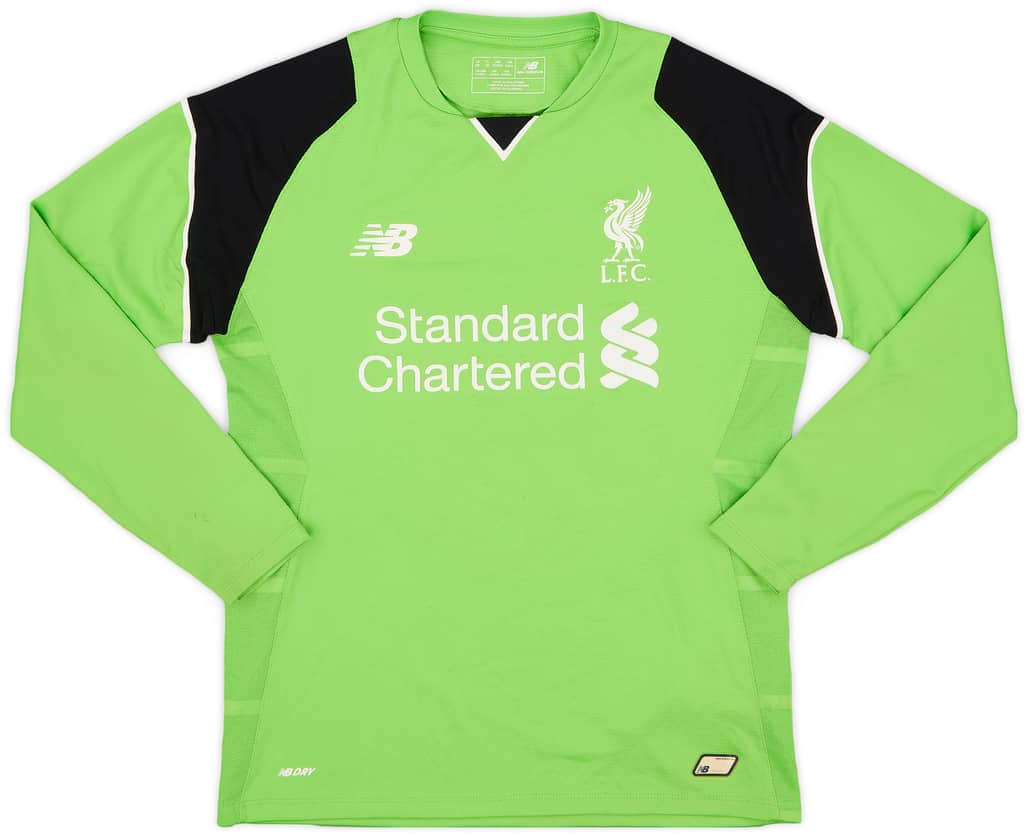 2016-17 Liverpool GK Shirt - 7/10 - (L.Boys)