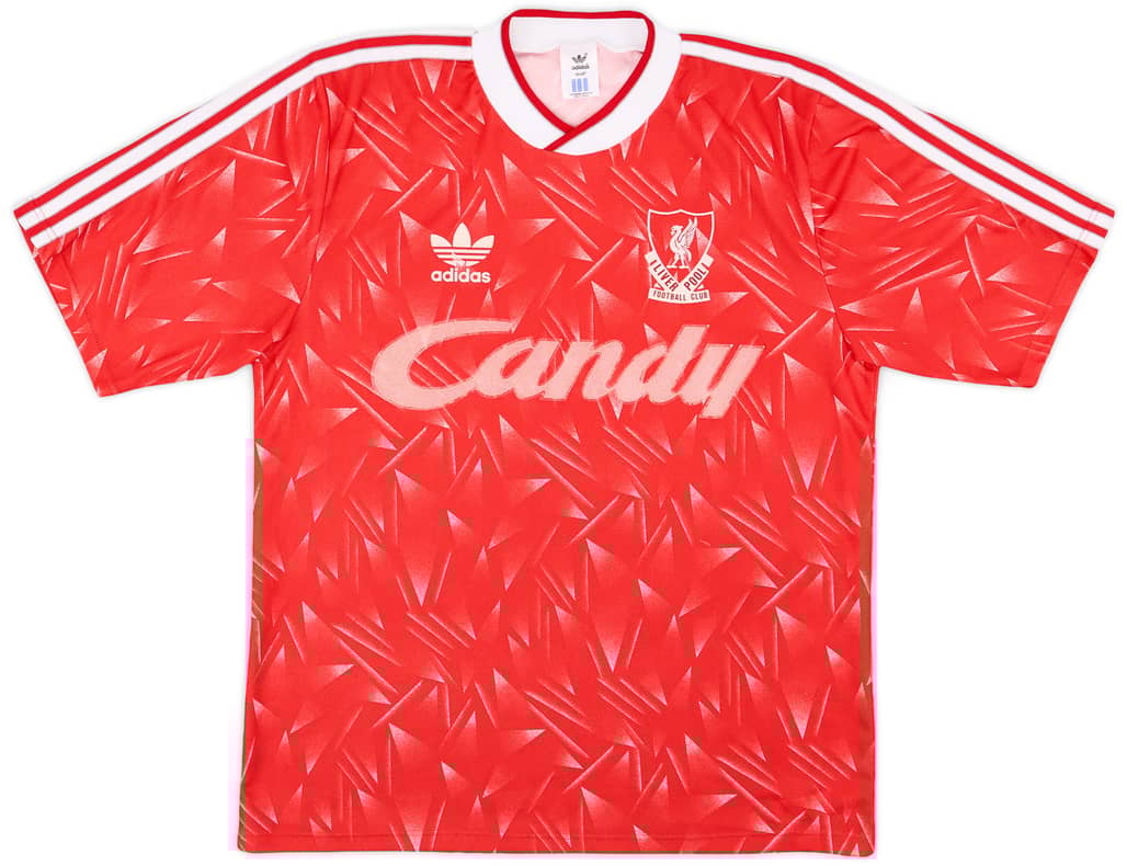 1989-91 Liverpool Home Shirt - 5/10 - (M/L)