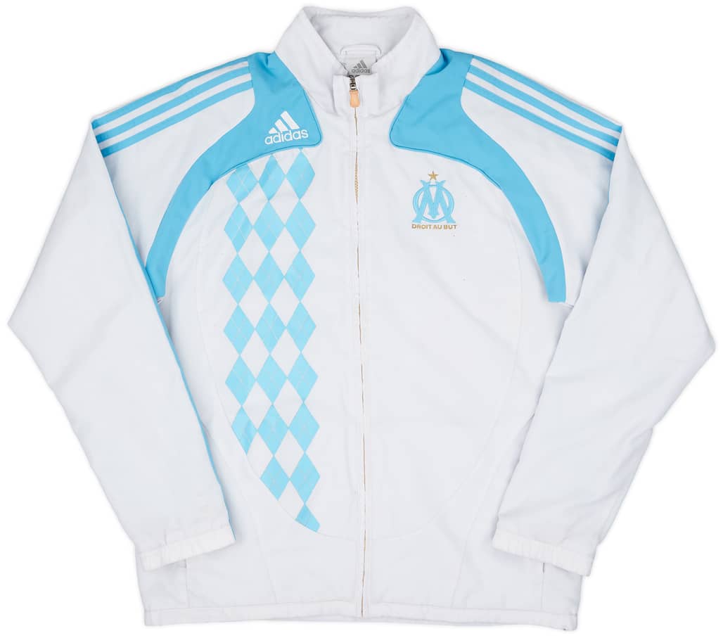 2008-09 Olympique Marseille adidas Track Jacket - 8/10 - (L)
