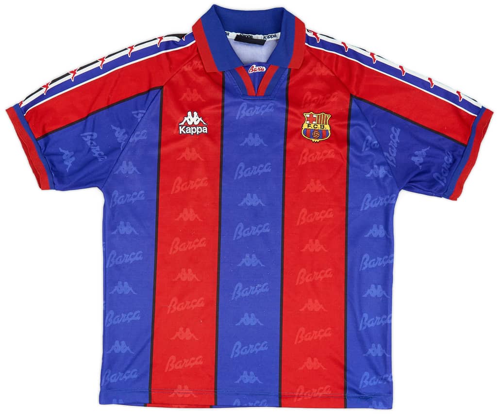 1995-97 Barcelona Home Shirt - 8/10 - (S)