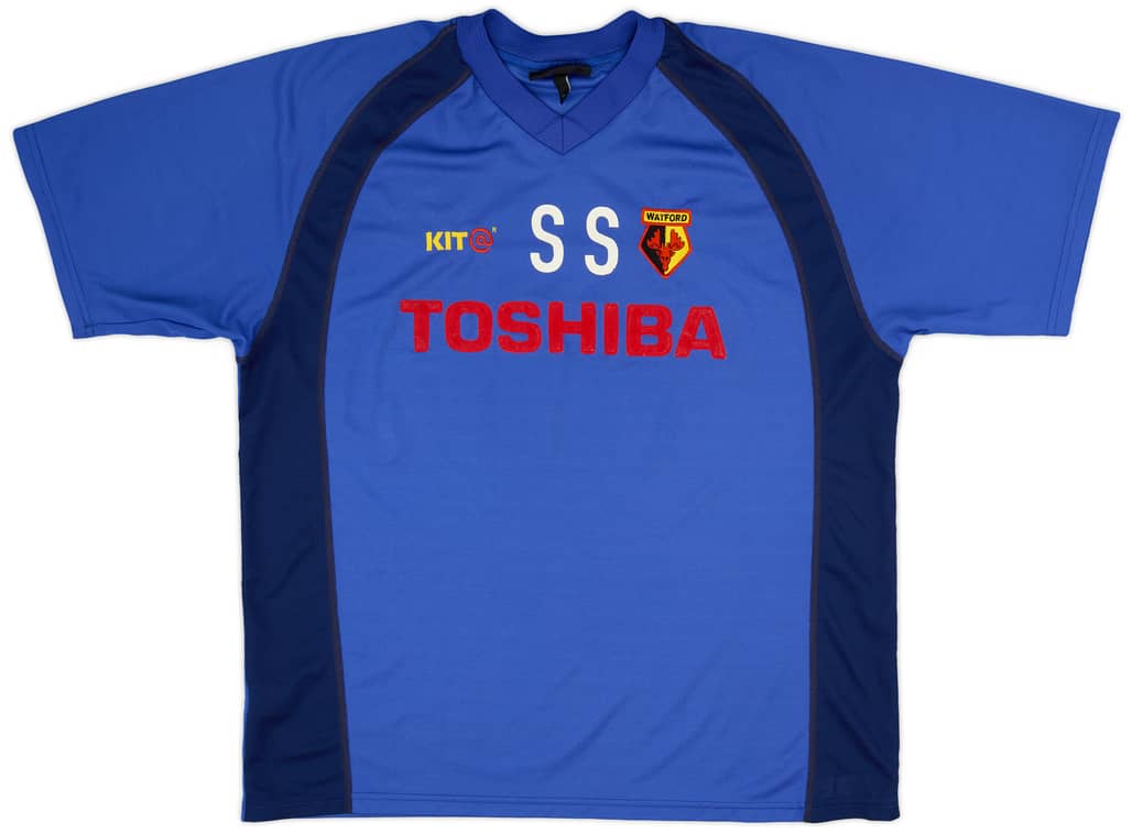 2001-02 Watford Staff Issue Training Shirt 'SS' - 7/10 - (XL)