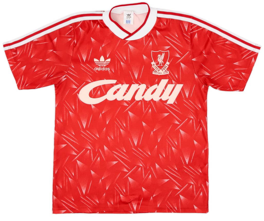 1989-91 Liverpool Home Shirt - 7/10 - (S)