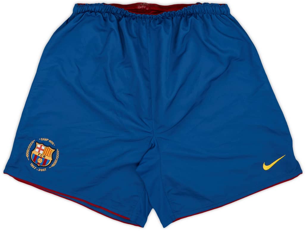 2007-08 Barcelona Home Shorts - 8/10 - (XL)