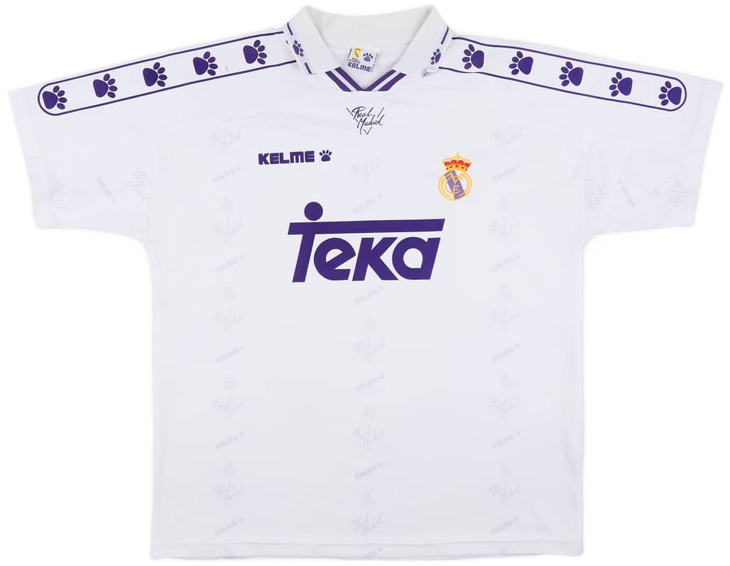 1994-96 Real Madrid Home Shirt - 7/10 - (XL)
