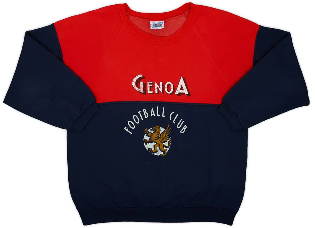 1990-91 Genoa Le Felpe dei Grandi Club Sweat Top - 6/10 - (L)