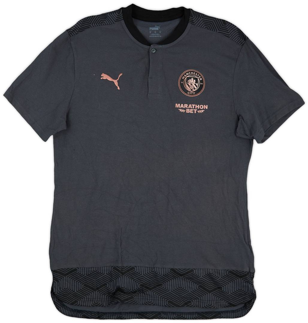 2020-21 Manchester City Puma Polo Shirt - 9/10 - (XL)