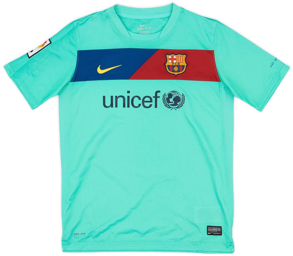 2010-11 Barcelona Away Shirt - 8/10 - (L.Boys)