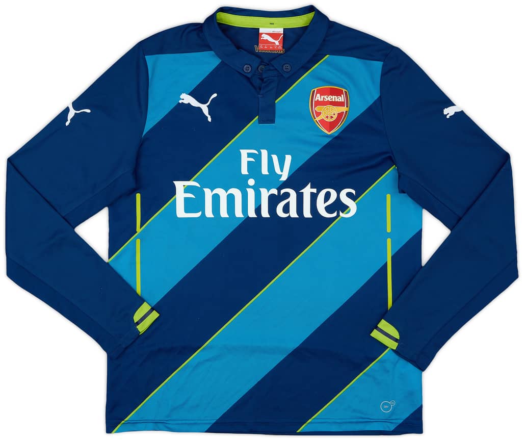 2014-15 Arsenal Third L/S Shirt - 9/10 - (XL.Boys)