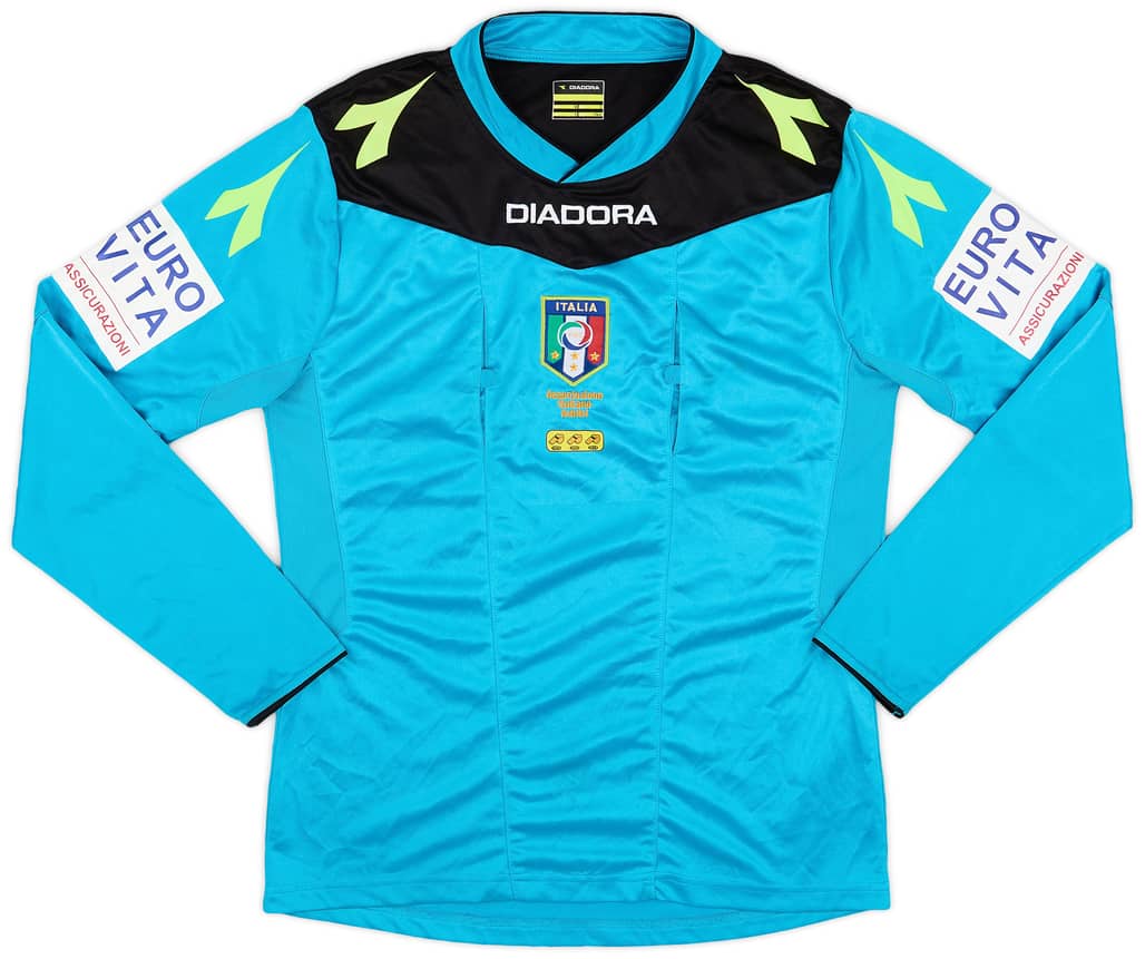2015-16 Italy Diadora Referee L/S Shirt - 8/10 - (S)