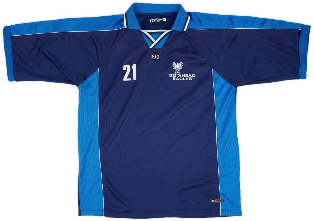 2001-02 Go Ahead Eagles Hummel Player Issue Training Shirt #21 - 8/10 - (M/L)