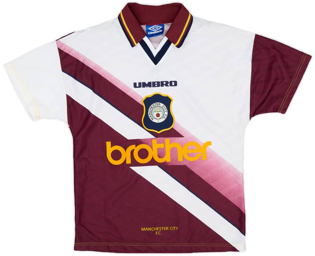 1996-97 Manchester City Away Shirt - 9/10 - (Y)