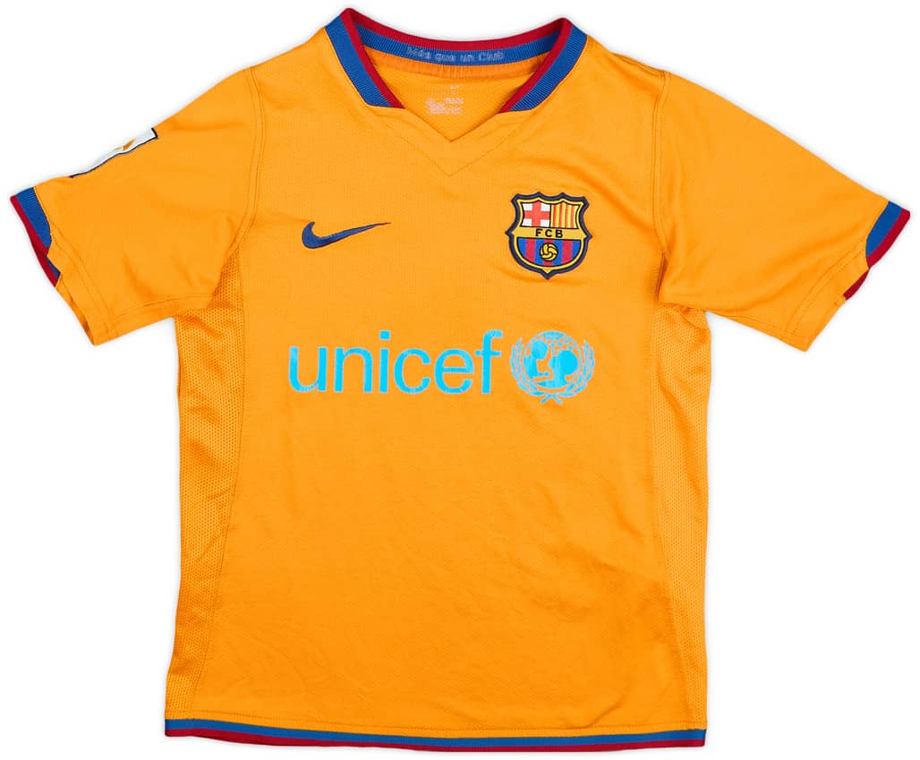 2006-08 Barcelona Away Shirt - 7/10 - (S.Boys)