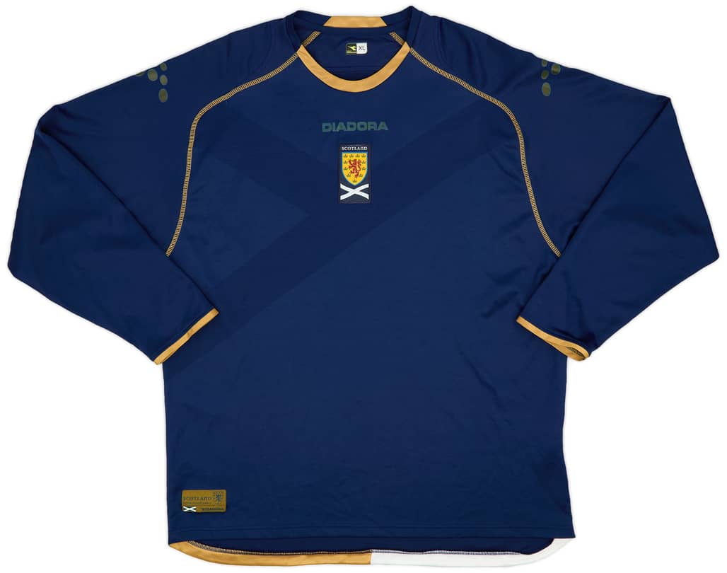 2007-08 Scotland Home L/S Shirt - 7/10 - (XL)
