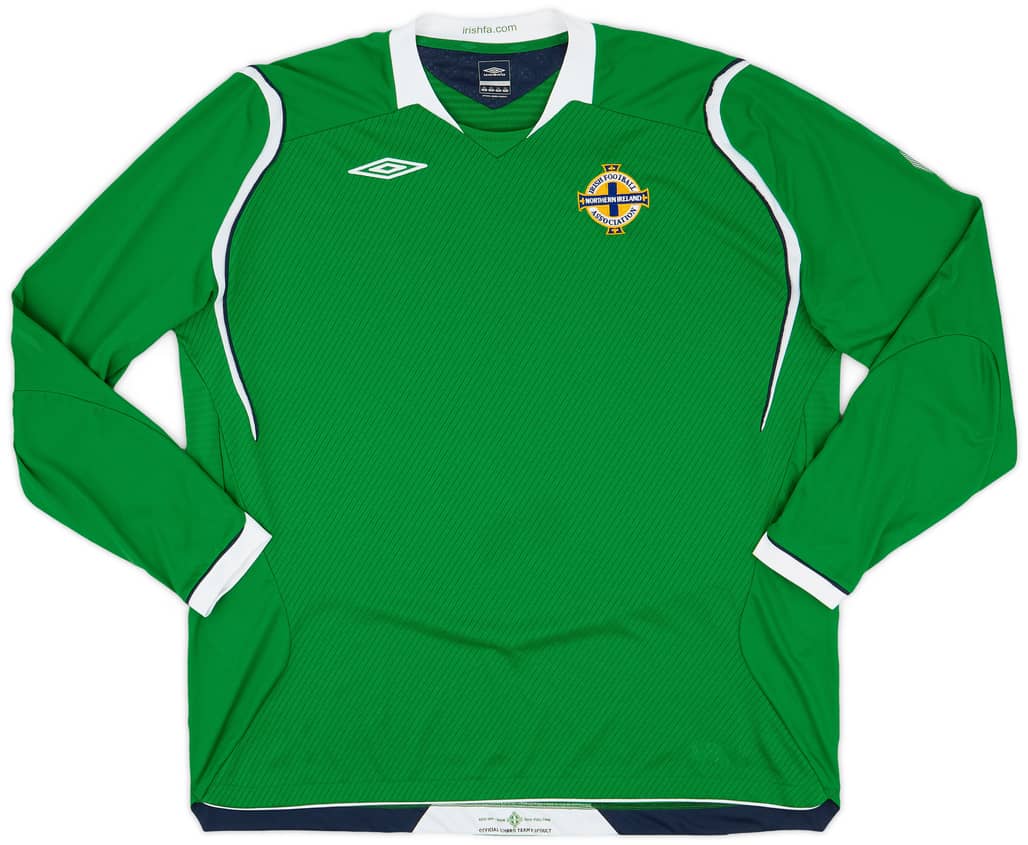 2008-10 Northern Ireland Home L/S Shirt - 9/10 - (3XL)
