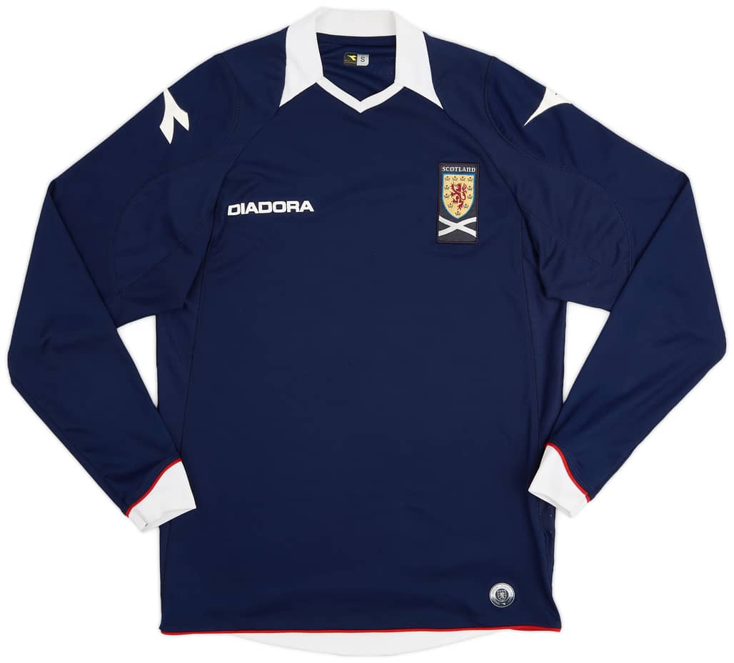 2008-09 Scotland Home L/S Shirt - 9/10 - (S)