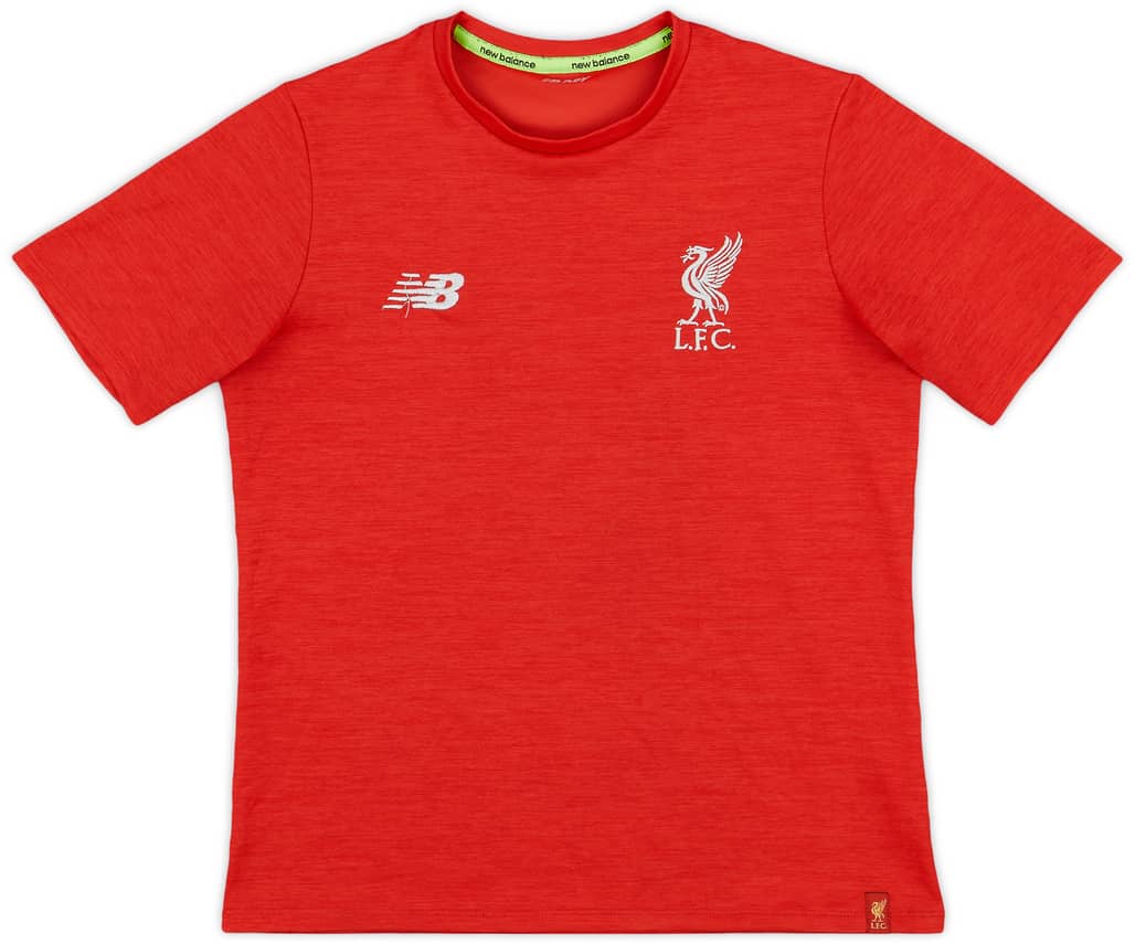 2018-19 Liverpool New Balance Training Shirt - 8/10 - (M.Boys)