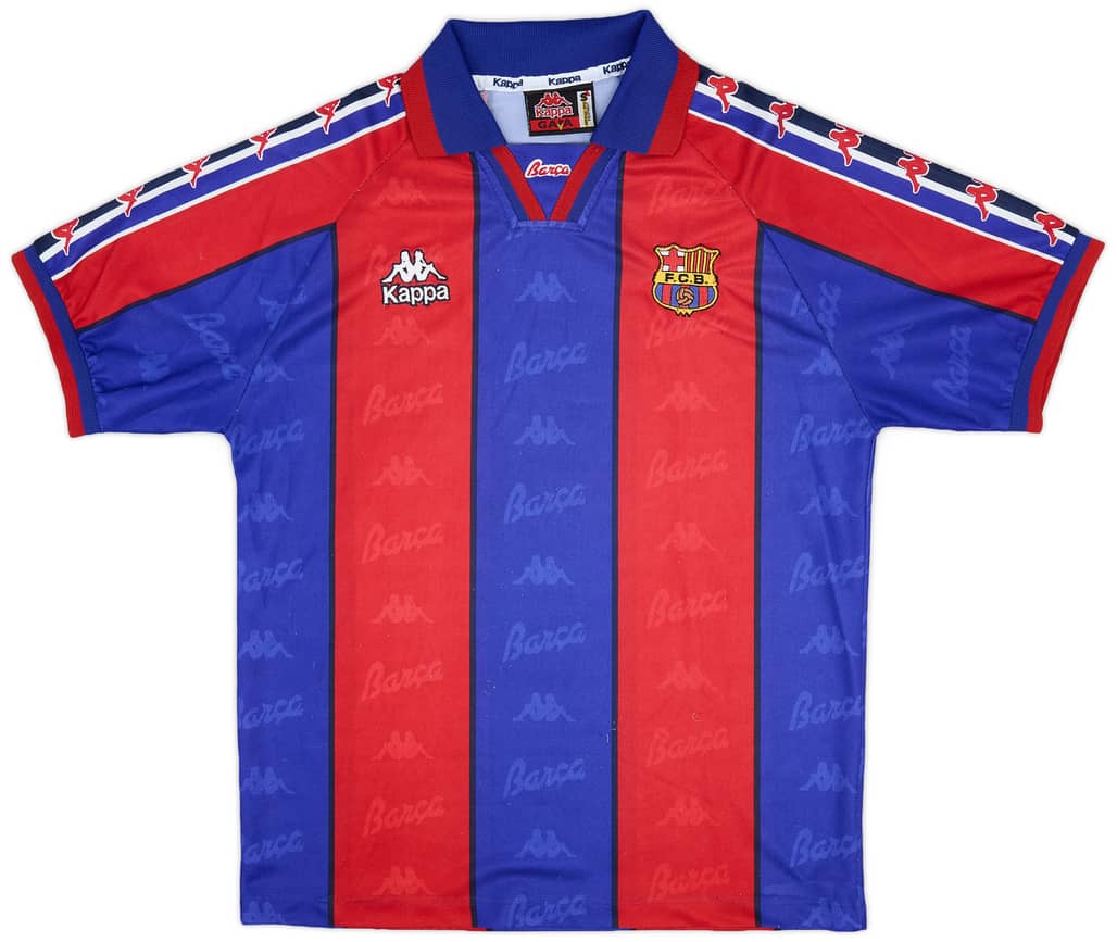 1995-97 Barcelona Home Shirt - 8/10 - (S)