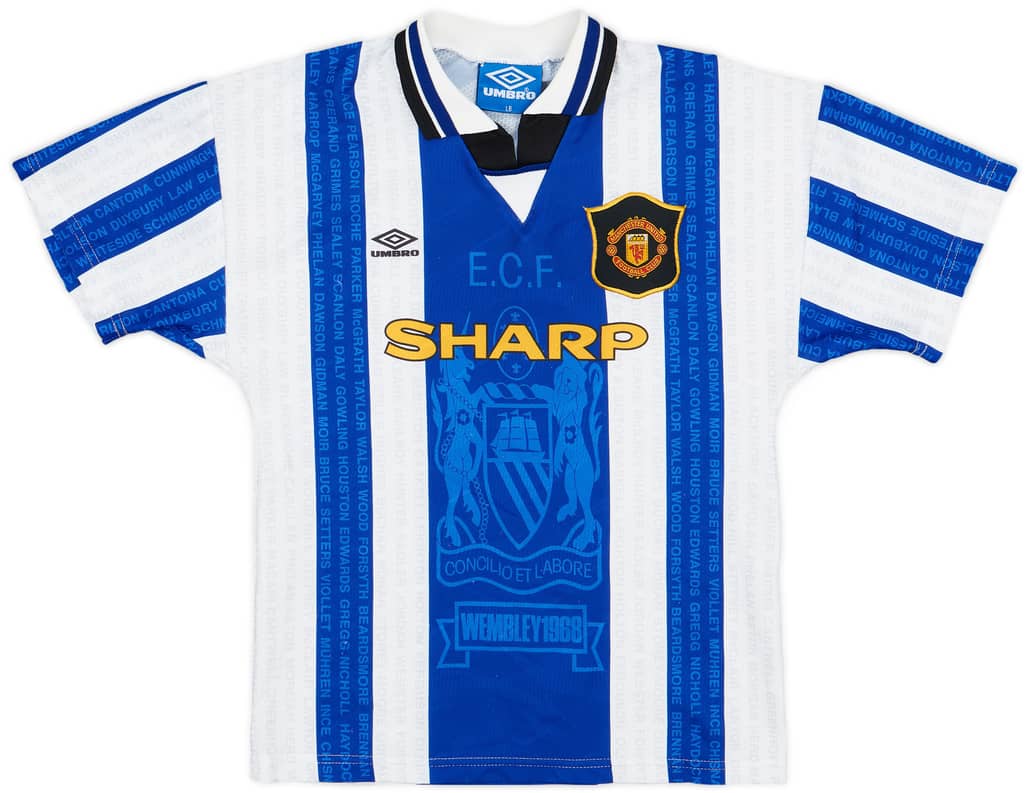 1994-96 Manchester United Third Shirt - 8/10 - (L.Boys)