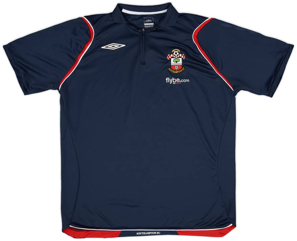 2008-09 Southampton Umbro 1/4 Zip Polo Shirt - 8/10 - (XL)