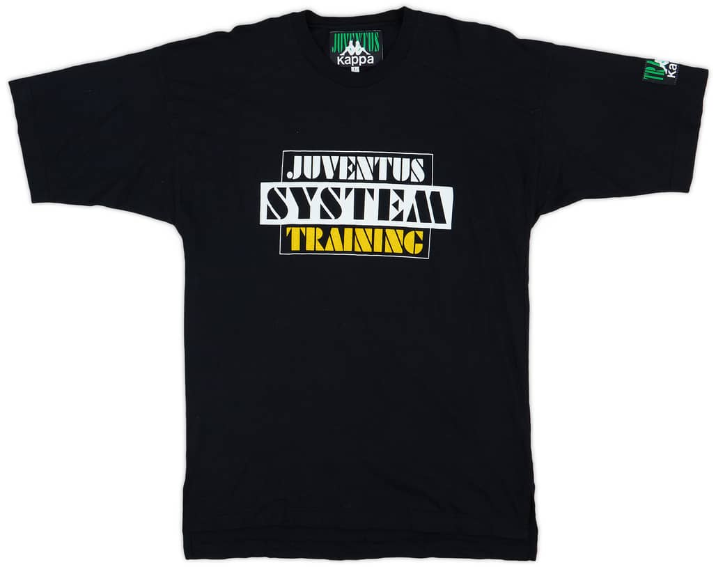 1992-93 Juventus Kappa Graphic Cotton Tee - 9/10 - (L)