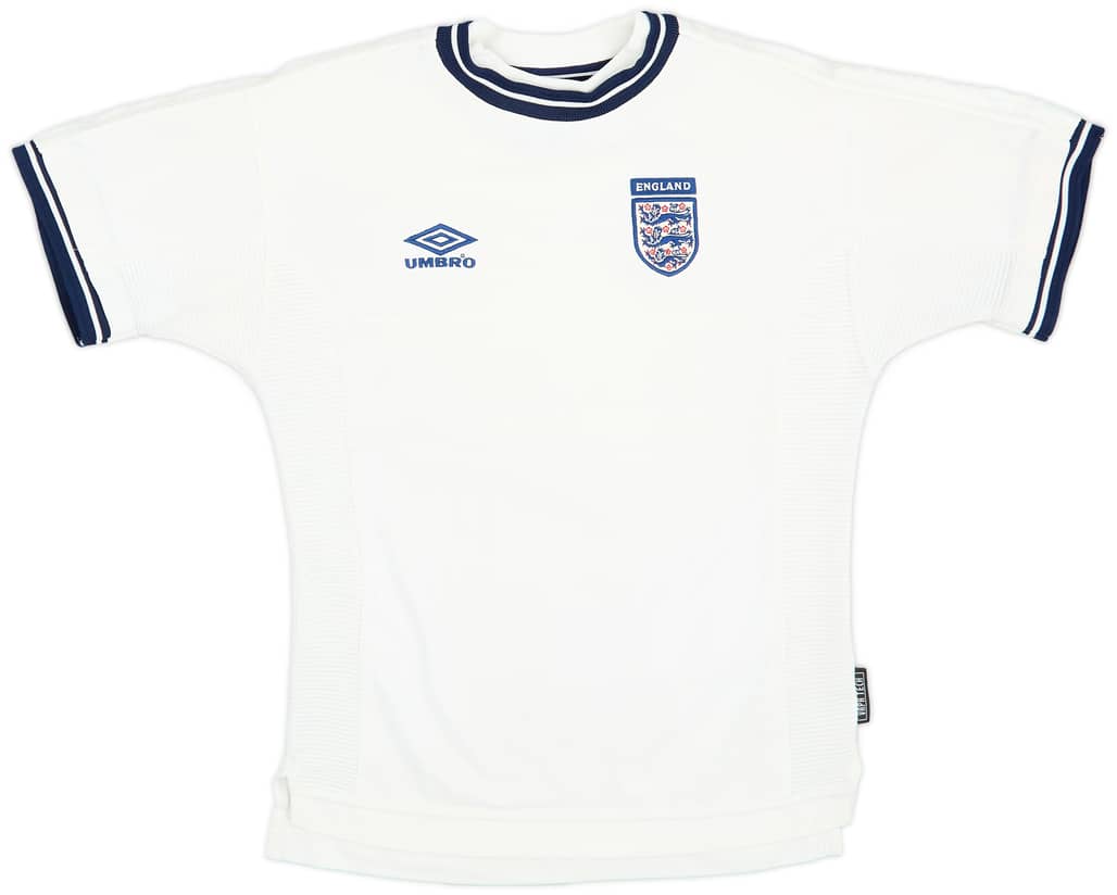 1999-01 England Home Shirt - 9/10 - (XL.Boys)