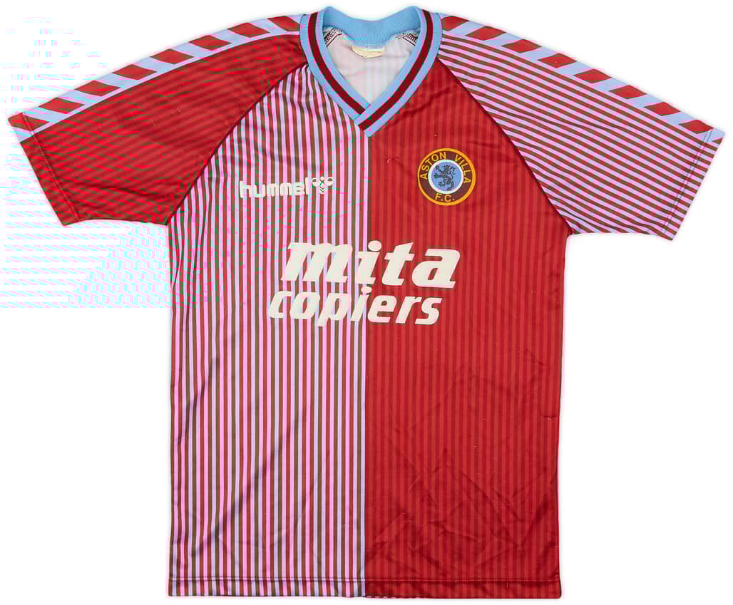 1987-89 Aston Villa Home Shirt - 8/10 - (Y)