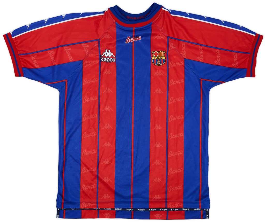 1997-98 Barcelona Home Shirt - 9/10 - (XL)